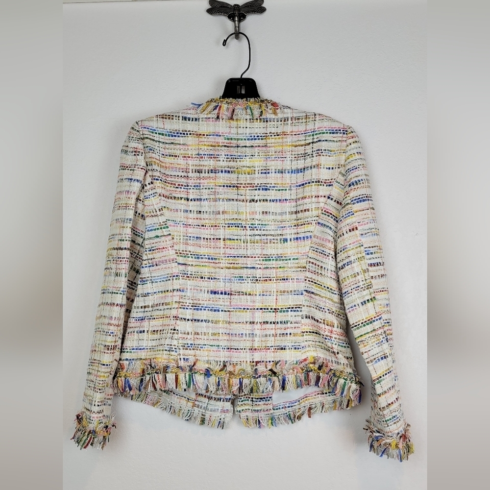 NWT Kobi Halperin Devyn Tweed Blazer In JKI Rainbow Size XS - Picture 8 of 16